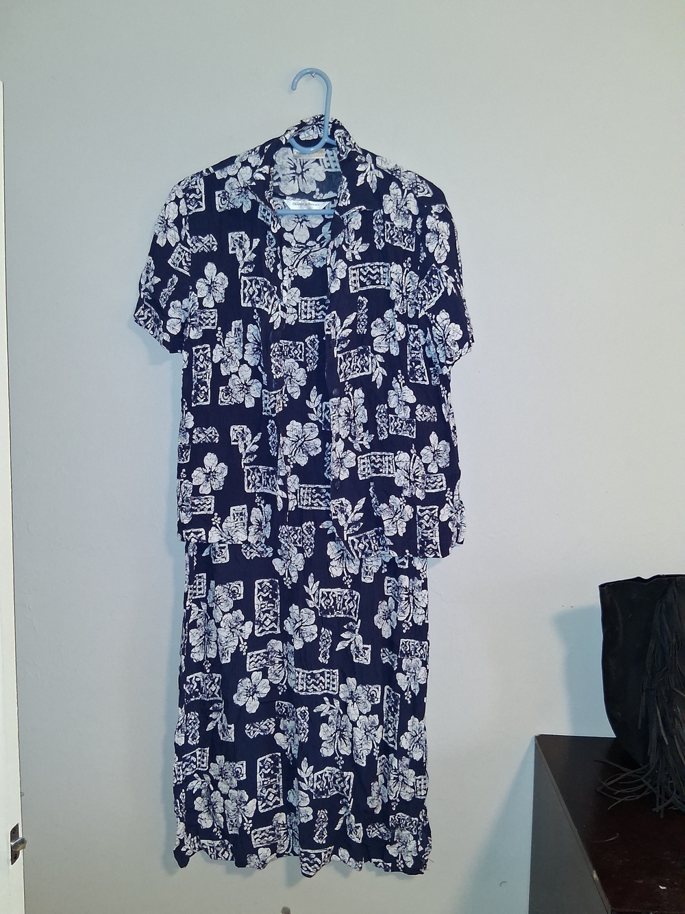 Navy Floral Two-Piece Lounge Set - Women Intimates & Sleepwear